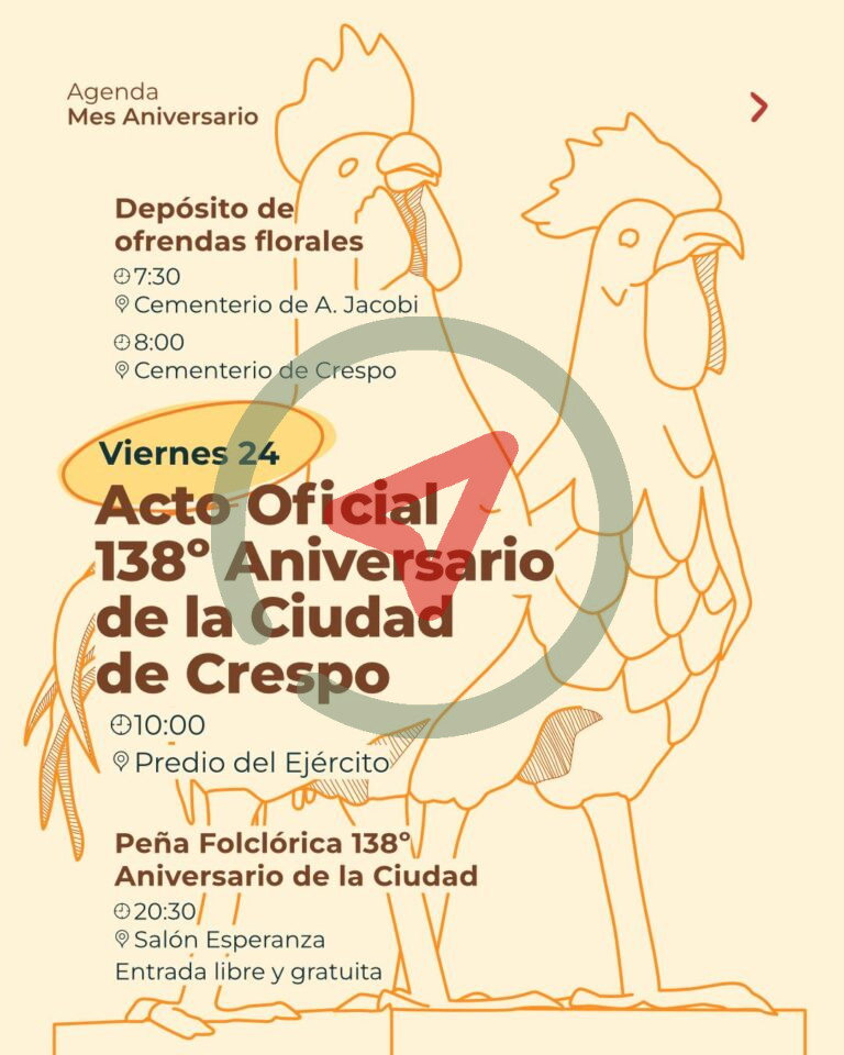 138º Aniversario de la Ciudad de Crespo