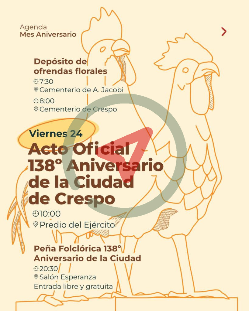 138º Aniversario de la Ciudad de Crespo