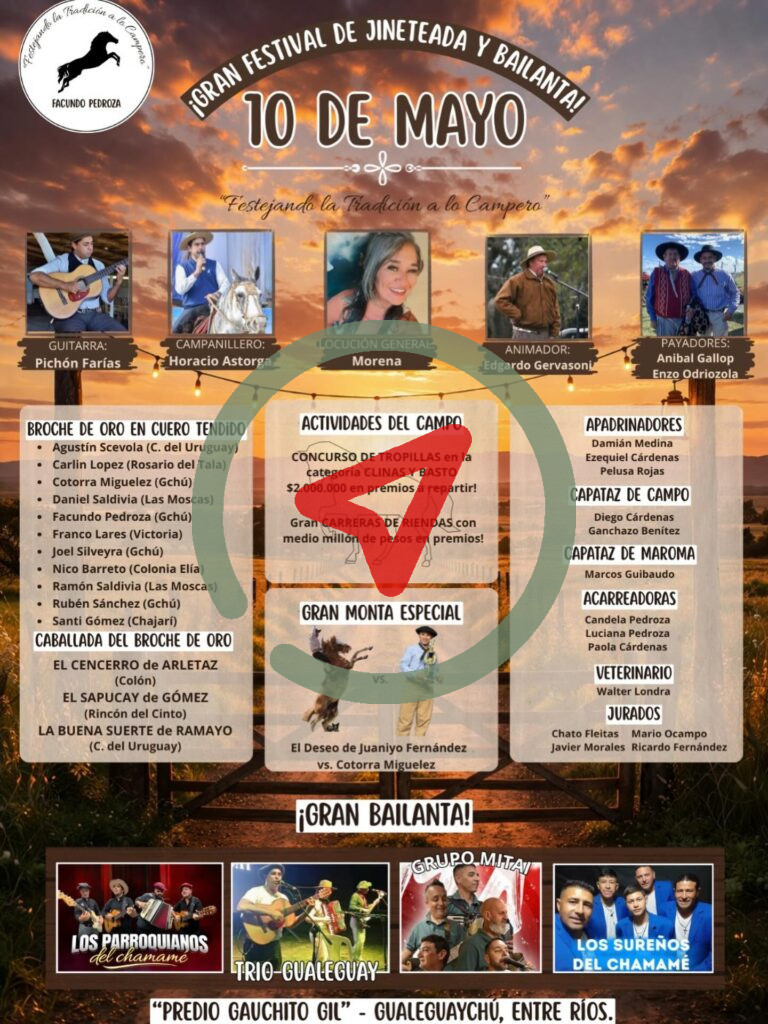 Gran Festival de Jineteada y Bailanta – Gualeguaychú