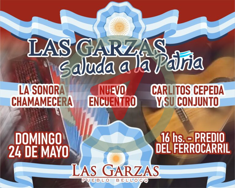 Las Garzas saluda a la Patria