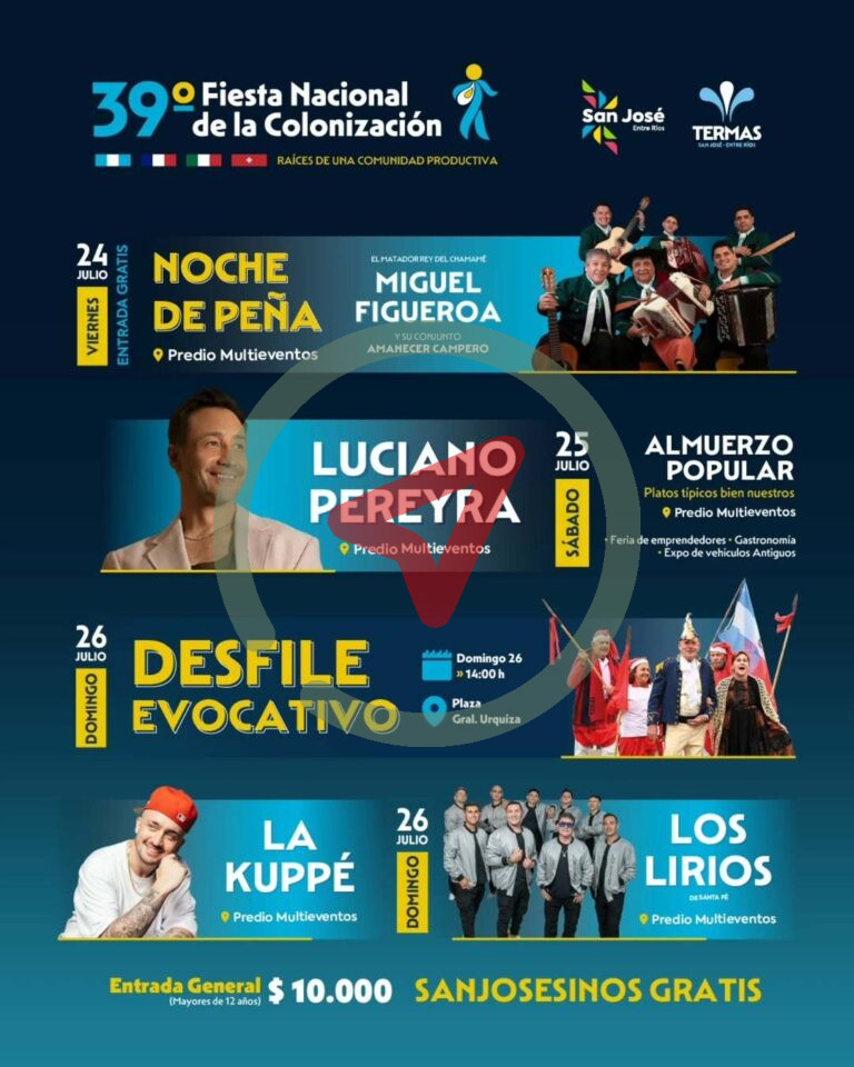 39° Fiesta Nacional de la Colonización – San José