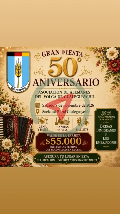 Gran Fiesta 50° Aniversario – AADAV Gualeguaychú