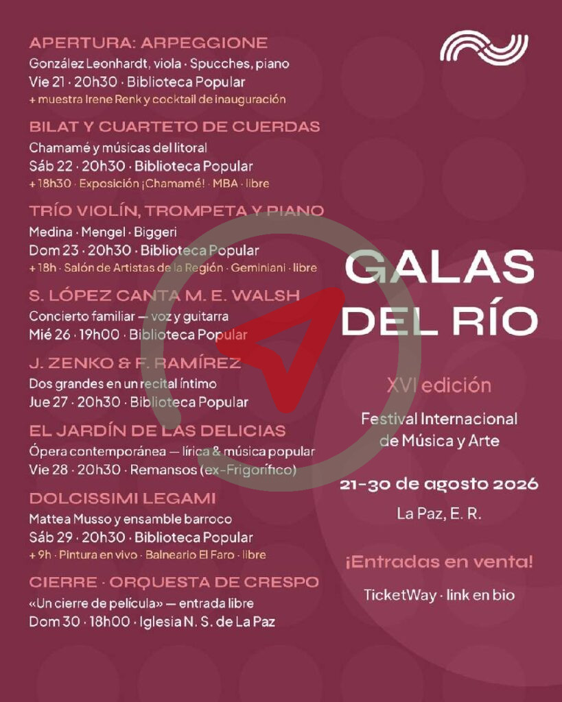XVI edición de Galas del Río – Festival Internacional de Música y Arte – La Paz