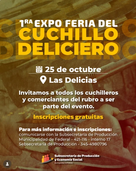 Las Delicias prepara la primera Expo Feria del Cuchillo Deliciero