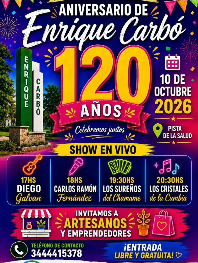 Enrique Carbó celebra sus 120 años con música y actividades para la comunidad