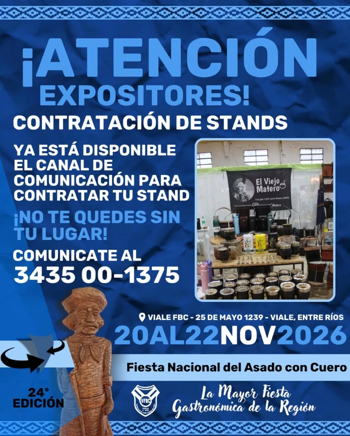 La Fiesta Nacional del Asado con Cuero ya prepara su 24.ª edición en Viale