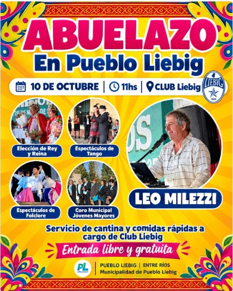 Pueblo Liebig prepara la segunda edición del Abuelazo