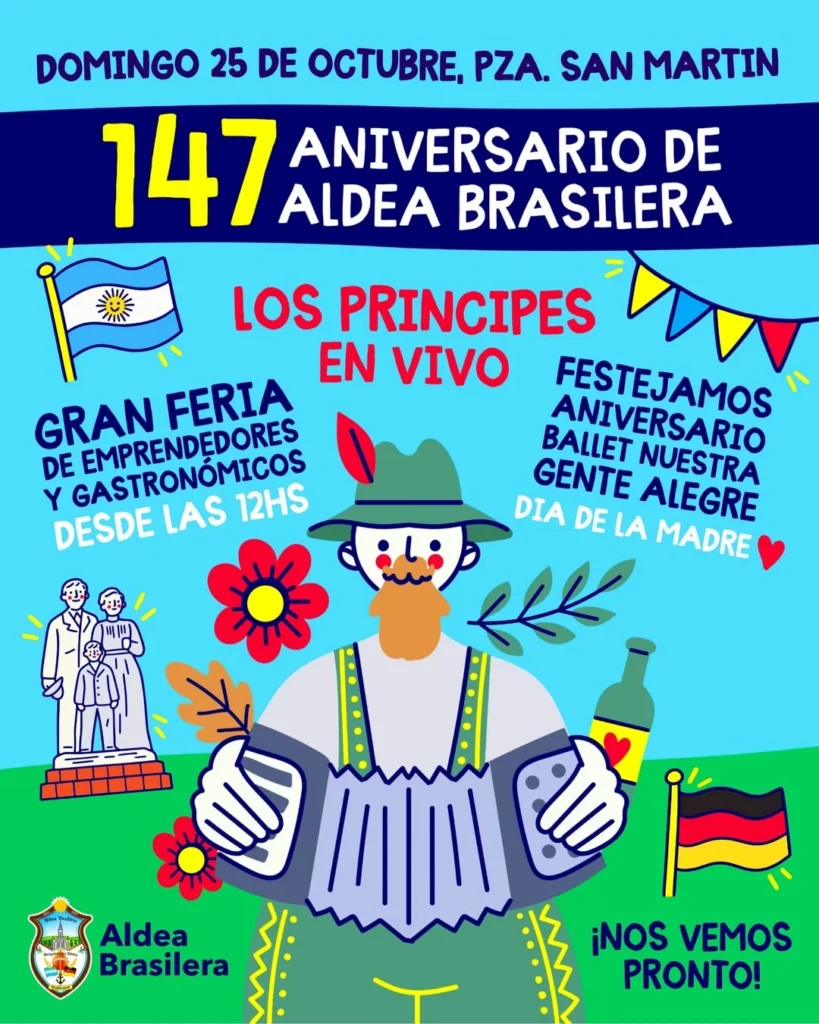 147.º aniversario de Aldea Brasilera