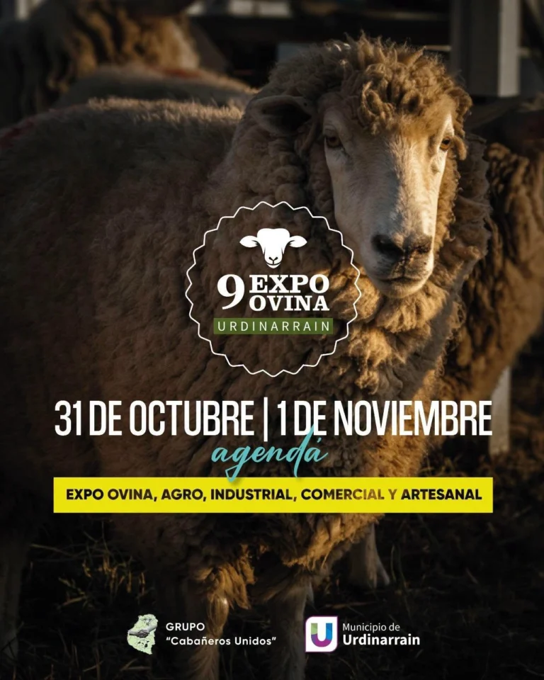 Urdinarrain prepara la novena Expo Ovina con producción, gastronomía y espectáculos