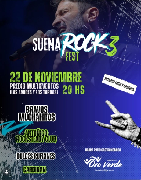 Oro Verde anuncia la tercera edición de Suena Rock Fest